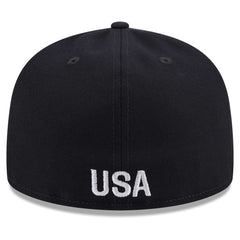 USMNT New Era Text 59FIFTY Fitted Hat Navy | New Era Sale