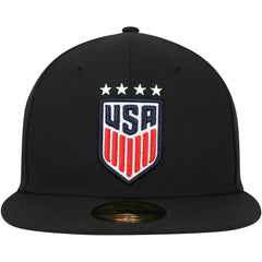 USWNT New Era Team Basic 59FIFTY Fitted Hat Black | New Era discount