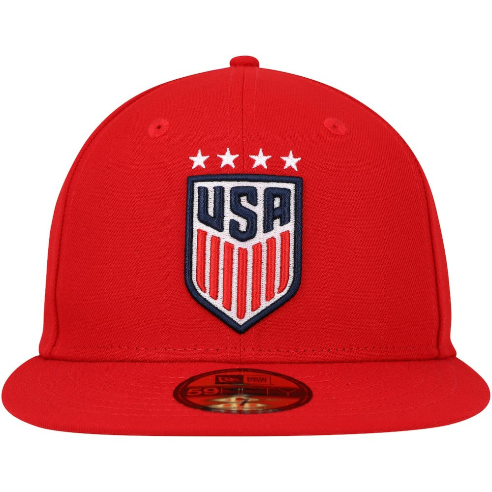 USWNT New Era Team Basic 59FIFTY Fitted Hat Red | New Era