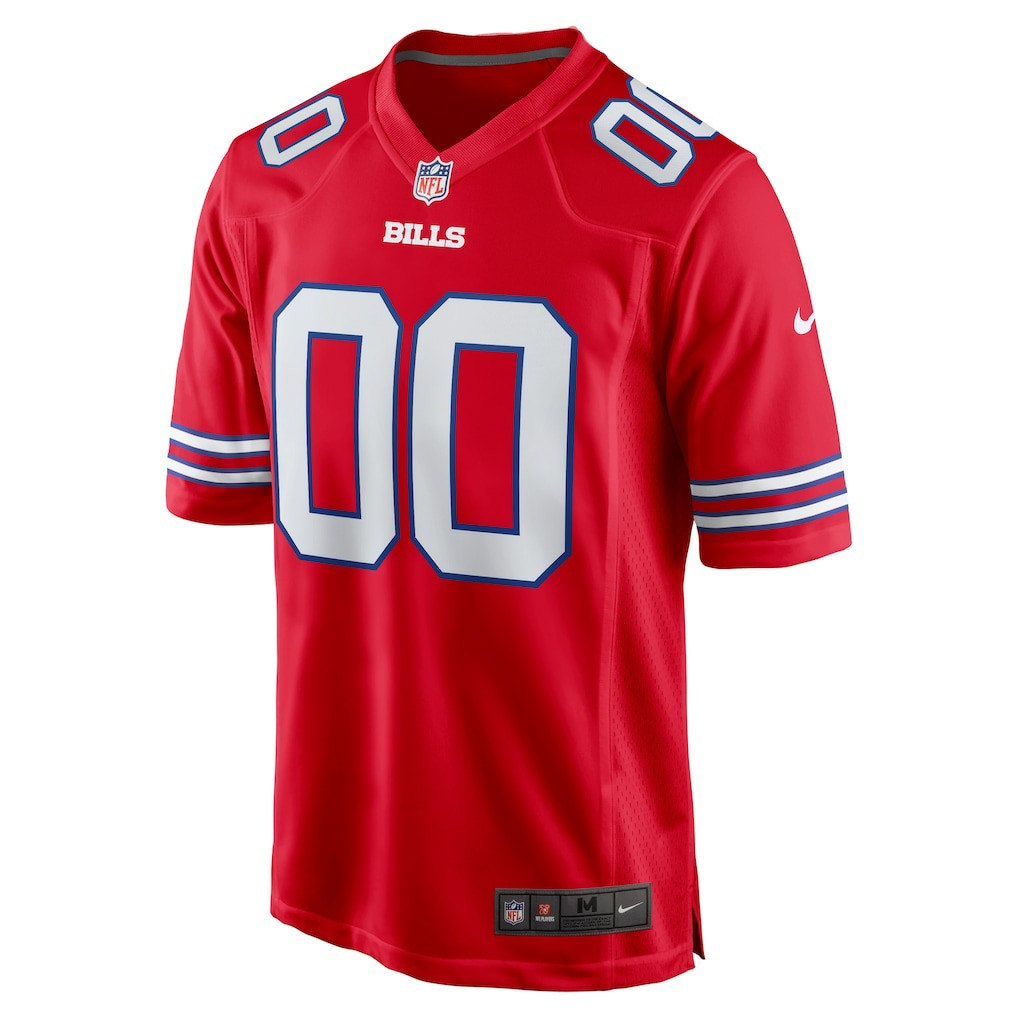 Buffalo Bills Alternate Custom Game Jersey Red | Nike for Sale