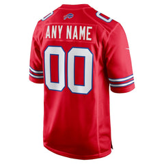 Buffalo Bills Alternate Custom Game Jersey Red | Nike for Sale