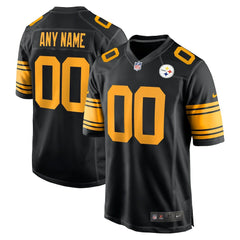 Pittsburgh Steelers Alternate Custom Game Jersey Black | Nike for Sale