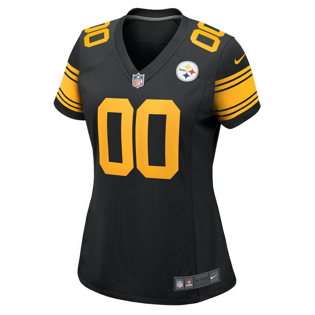 Pittsburgh Steelers Women's Alternate Custom Game Jersey Black | Nike for Sale