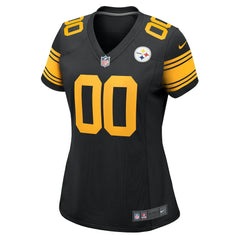 Pittsburgh Steelers Women's Alternate Custom Game Jersey Black | Nike for Sale