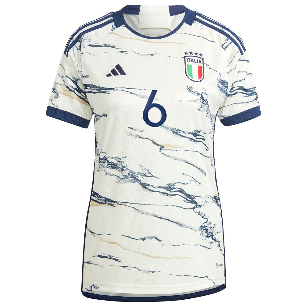 Marco Verratti Italy National Team Women's 2023 Away Replica Jersey White | Adidas Online