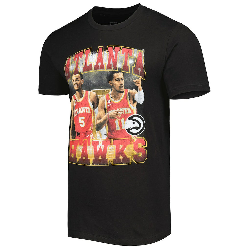 Trae Young & Dejounte Murray Atlanta Hawks Stadium Essentials Unisex Player Duo T-Shirt Black - NBA