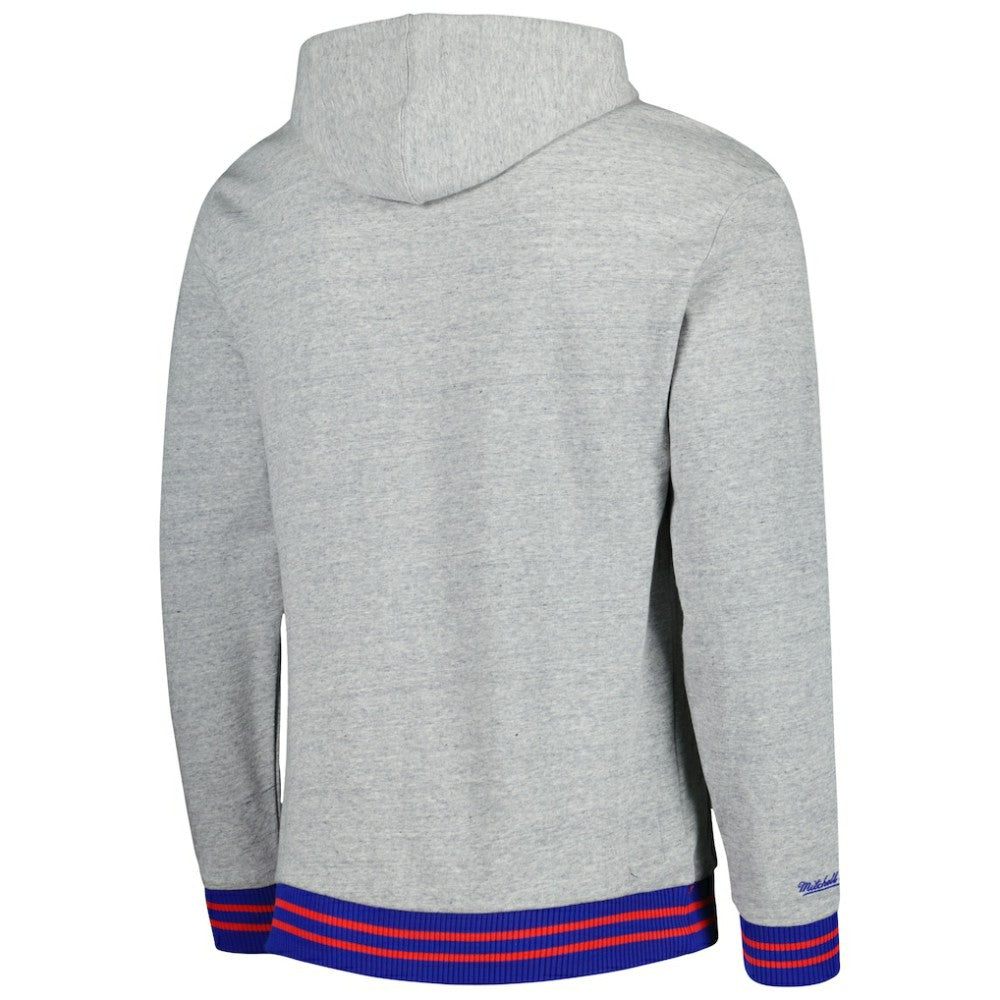 Washington Capitals Mitchell & Ness Classic French Terry Pullover Hoodie - Heather Gray - NHL