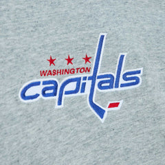 Washington Capitals Mitchell & Ness Classic French Terry Pullover Hoodie - Heather Gray - NHL