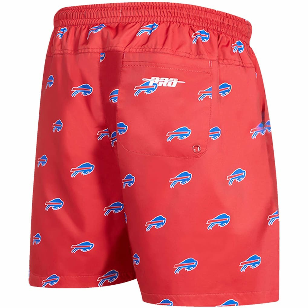 Buffalo Bills Pro Standard Allover Print Mini Logo Shorts Red | NFL