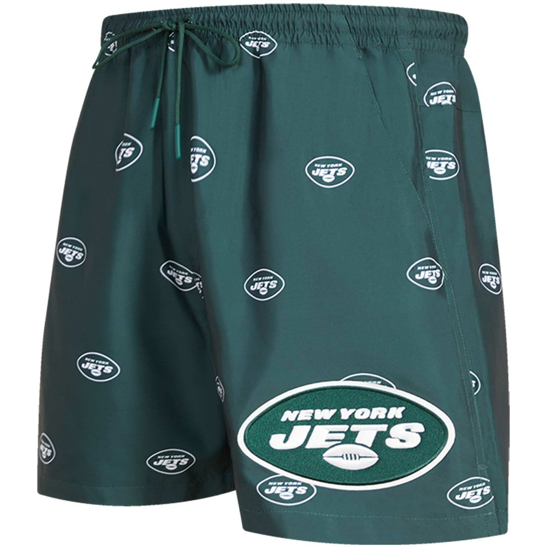 New York Jets Pro Standard Allover Print Mini Logo Shorts Green | NFL