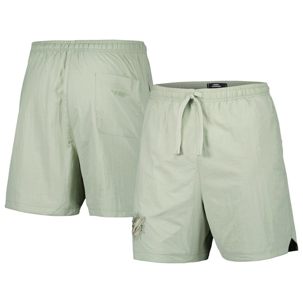 Miami Dolphins Pro Standard Neutrals 2.0 Woven Shorts Light Green | NFL