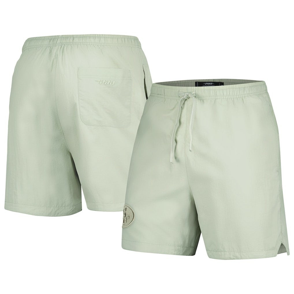 San Francisco 49ers Pro Standard Neutrals 2.0 Woven Shorts Light Green | NFL