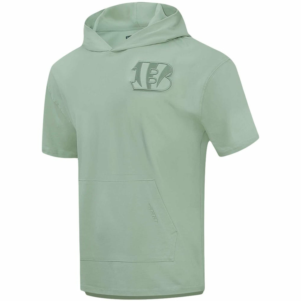 Cincinnati Bengals Pro Standard Neutrals Short Sleeve Pullover Hoodie Light Green | NFL