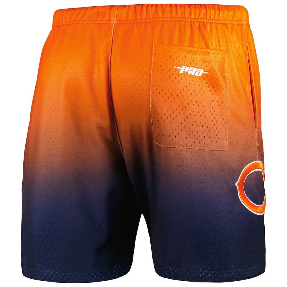 Chicago Bears Pro Standard Ombre Mesh Shorts Navy/Orange | NFL
