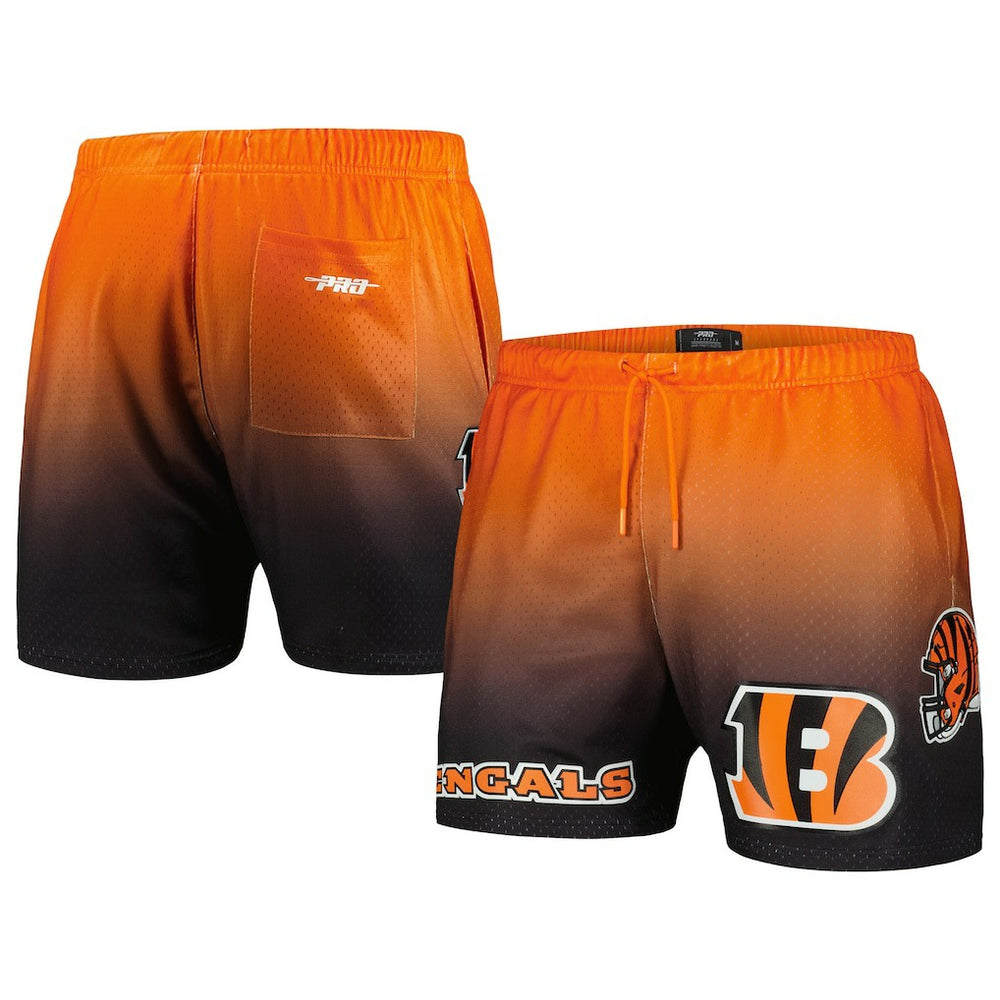Cincinnati Bengals Pro Standard Ombre Mesh Shorts Black/Orange | NFL