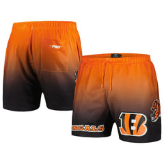 Cincinnati Bengals Pro Standard Ombre Mesh Shorts Black/Orange | NFL