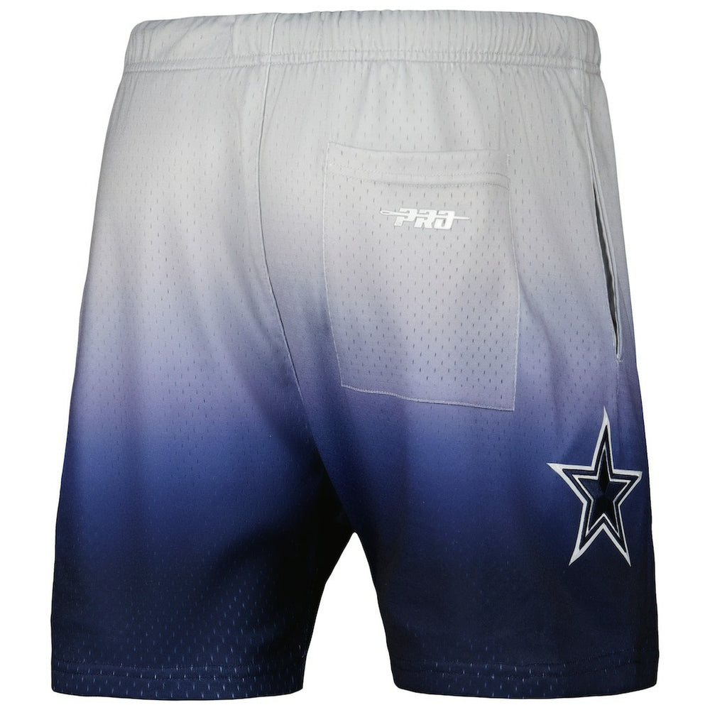 Dallas Cowboys Pro Standard Ombre Mesh Shorts Navy/Silver | NFL