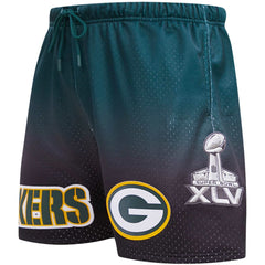 Green Bay Packers Pro Standard Ombre Mesh Shorts Black/Green | NFL