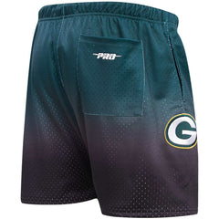 Green Bay Packers Pro Standard Ombre Mesh Shorts Black/Green | NFL