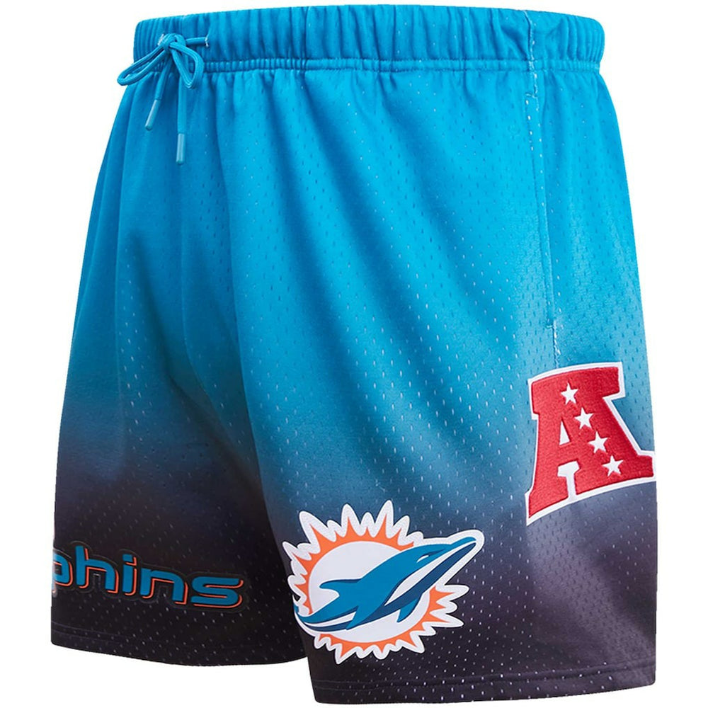 Miami Dolphins Pro Standard Ombre Mesh Shorts Black/Aqua | NFL