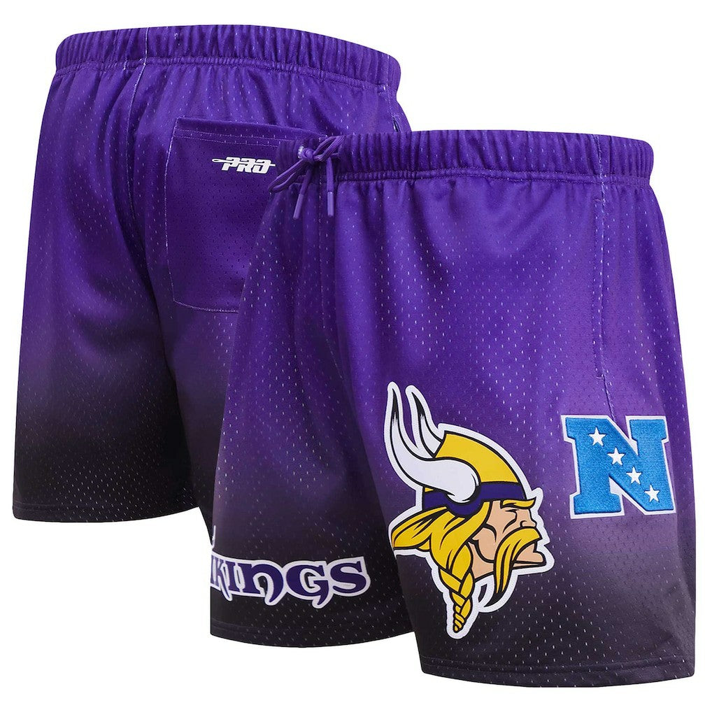 Minnesota Vikings Pro Standard Ombre Mesh Shorts Black/Purple | NFL