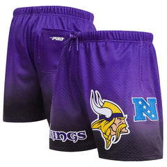 Minnesota Vikings Pro Standard Ombre Mesh Shorts Black/Purple | NFL