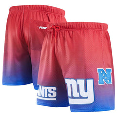 New York Giants Pro Standard Ombre Mesh Shorts Royal/Red | NFL