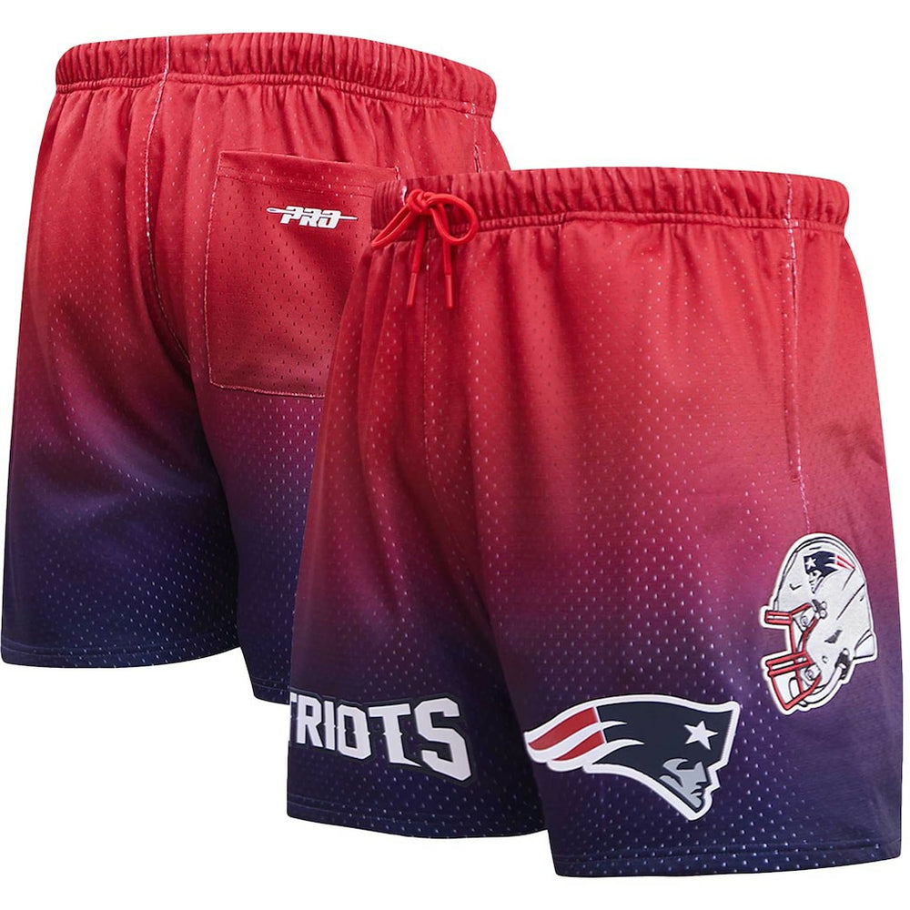 New England Patriots Pro Standard Ombre Mesh Shorts Navy/Red | NFL