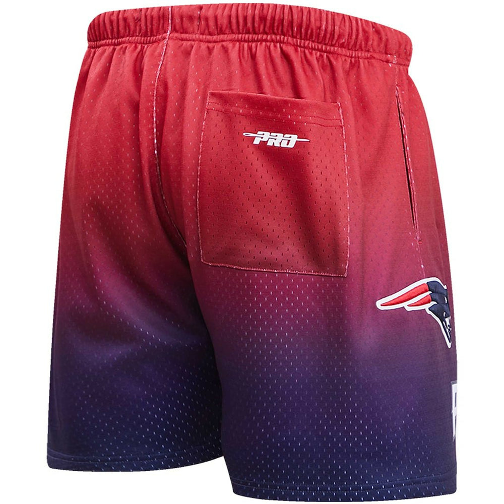 New England Patriots Pro Standard Ombre Mesh Shorts Navy/Red | NFL