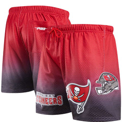 Tampa Bay Buccaneers Pro Standard Ombre Mesh Shorts Black/Red | NFL