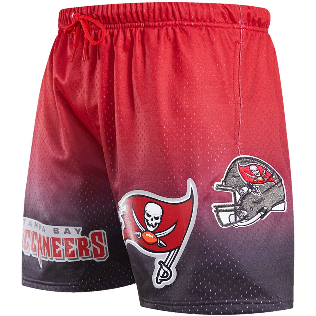 Tampa Bay Buccaneers Pro Standard Ombre Mesh Shorts Black/Red | NFL