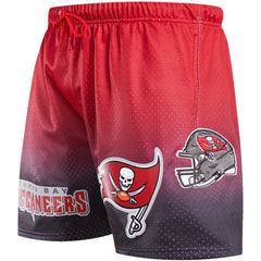 Tampa Bay Buccaneers Pro Standard Ombre Mesh Shorts Black/Red | NFL