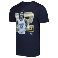 Ja Morant Memphis Grizzlies Stadium Essentials Unisex Player Skyline T-Shirt Navy - NBA