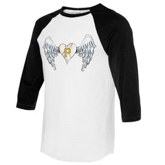Pittsburgh Pirates Tiny Turnip Women's Angel Wings 3/4-Sleeve Raglan T-Shirt - MLB