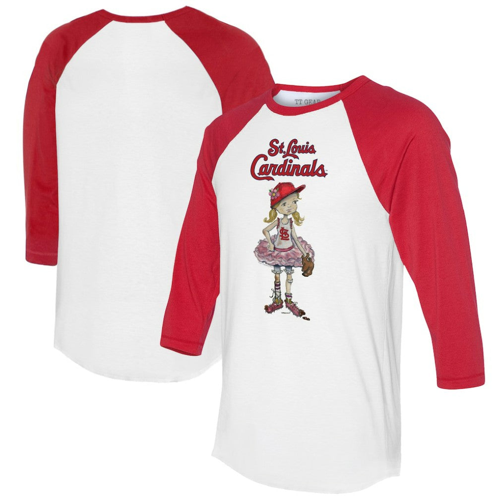 St. Louis Cardinals Tiny Turnip Women's Babes 3/4-Sleeve Raglan T-Shirt - MLB