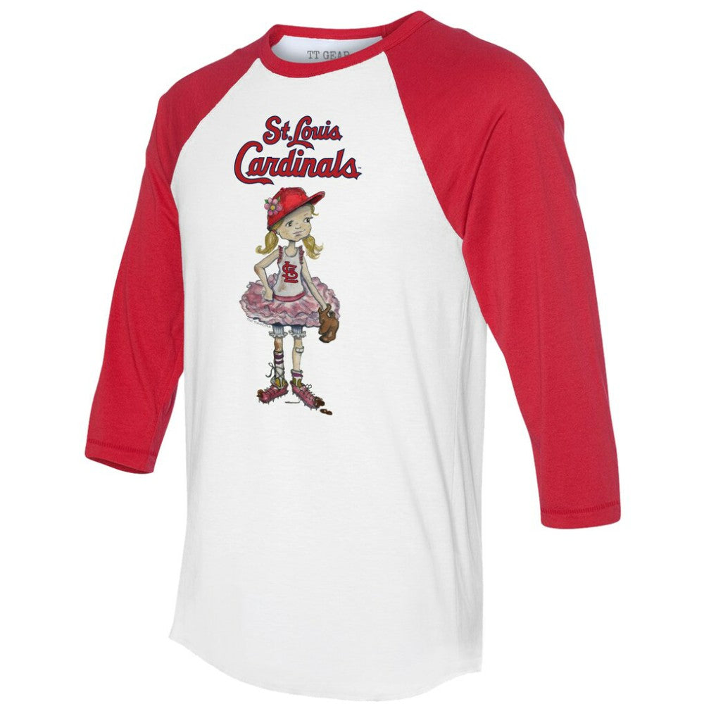 St. Louis Cardinals Tiny Turnip Women's Babes 3/4-Sleeve Raglan T-Shirt - MLB