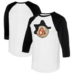 Baltimore Orioles Tiny Turnip Women's Baseball Bow 3/4-Sleeve Raglan T-Shirt - MLB