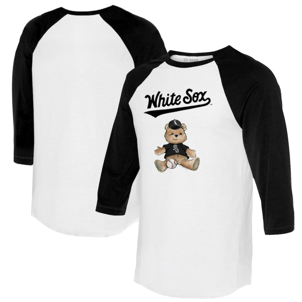 Chicago White Sox Tiny Turnip Women's Teddy Boy 3/4-Sleeve Raglan T-Shirt - MLB