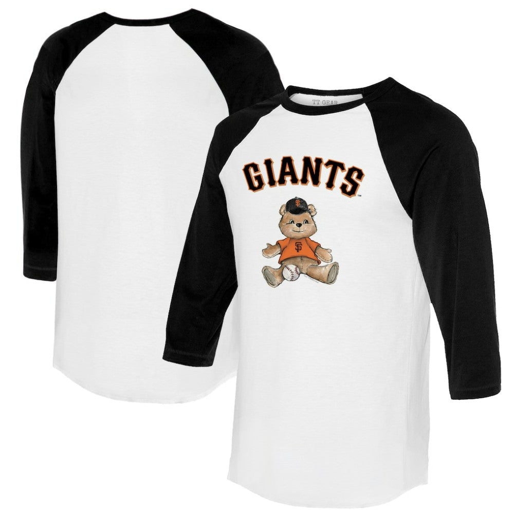 San Francisco Giants Tiny Turnip Women's Teddy Boy 3/4-Sleeve Raglan T-Shirt - MLB
