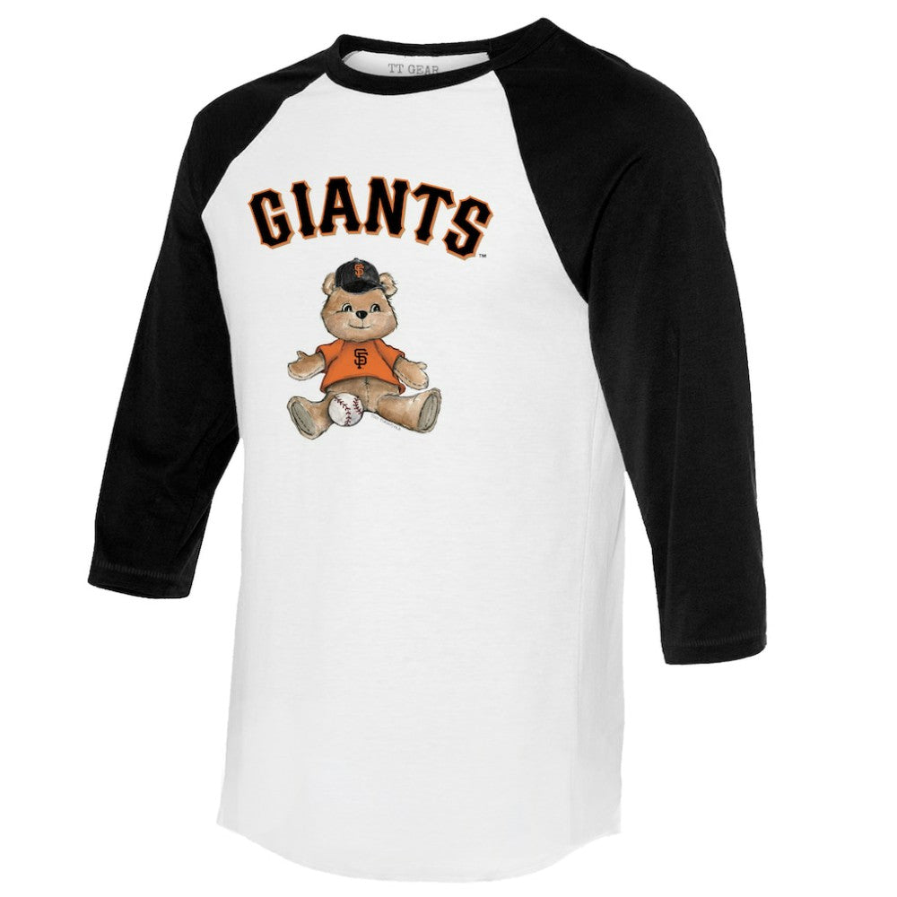 San Francisco Giants Tiny Turnip Women's Teddy Boy 3/4-Sleeve Raglan T-Shirt - MLB