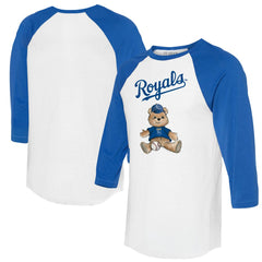 Kansas City Royals Tiny Turnip Women's Teddy Boy 3/4-Sleeve Raglan T-Shirt - MLB