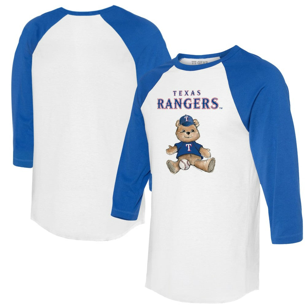 Texas Rangers Tiny Turnip Women's Teddy Boy 3/4-Sleeve Raglan T-Shirt - MLB