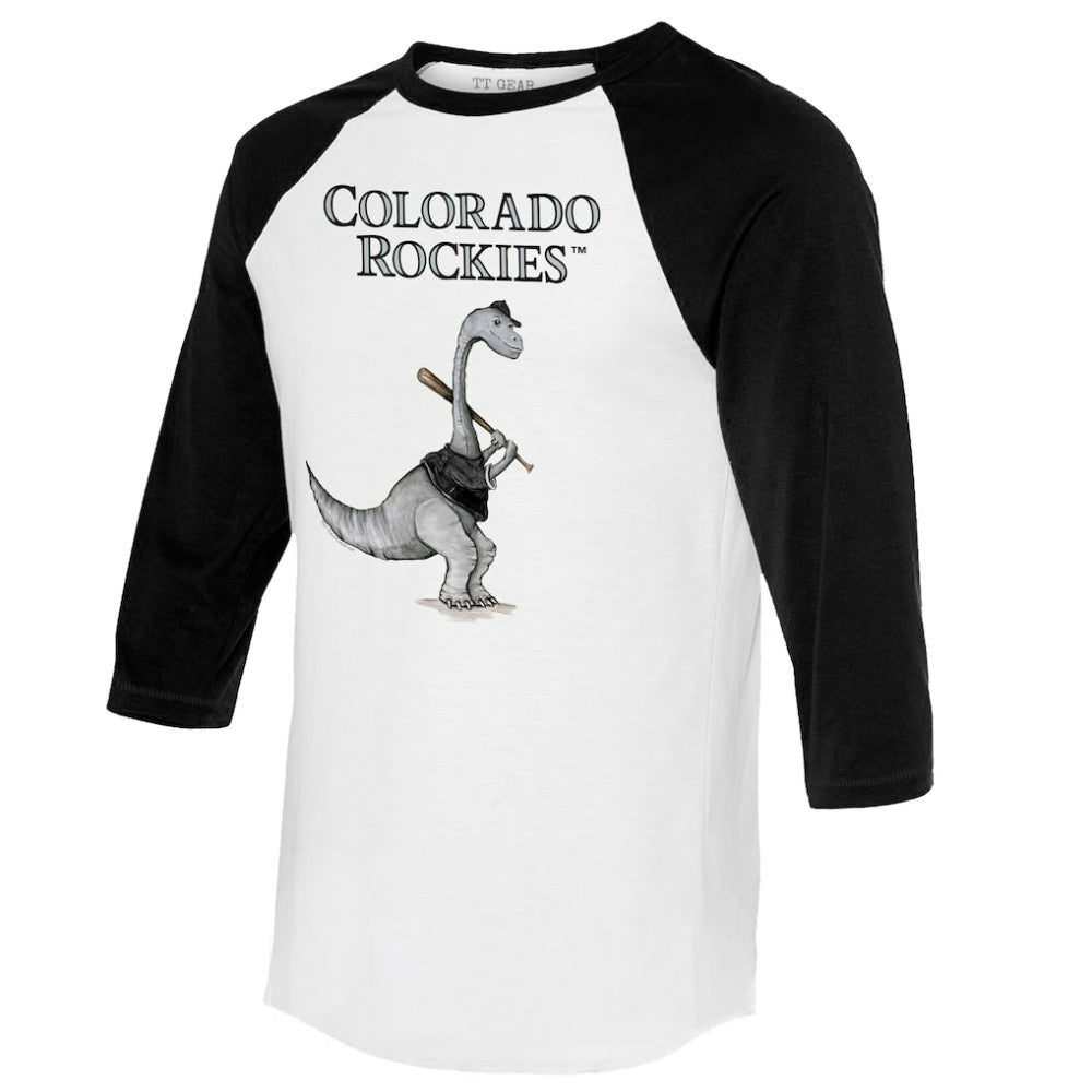 Colorado Rockies Tiny Turnip Women's Bronto 3/4-Sleeve Raglan T-Shirt - MLB