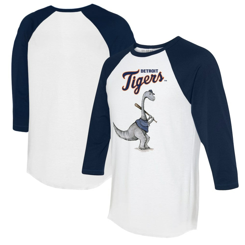 Detroit Tigers Tiny Turnip Women's Bronto 3/4-Sleeve Raglan T-Shirt - MLB