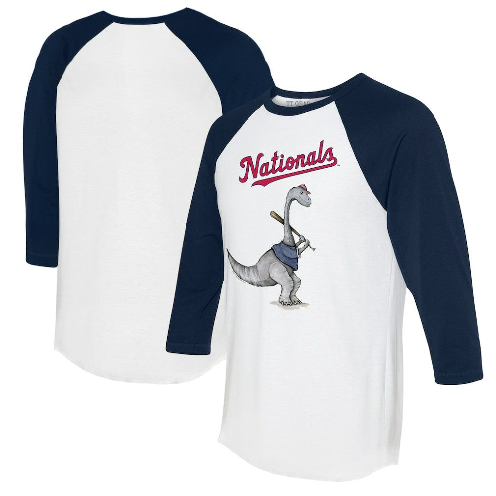 Washington Nationals Tiny Turnip Women's Bronto 3/4-Sleeve Raglan T-Shirt - MLB
