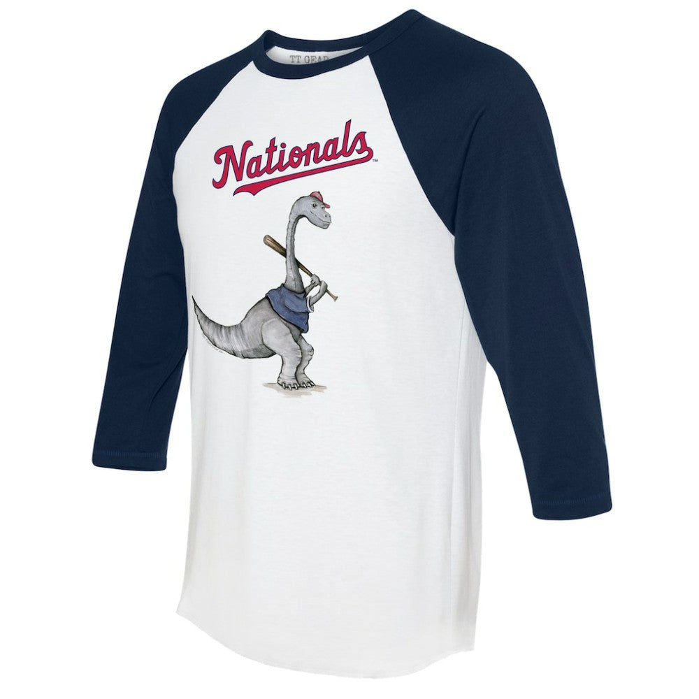 Washington Nationals Tiny Turnip Women's Bronto 3/4-Sleeve Raglan T-Shirt - MLB