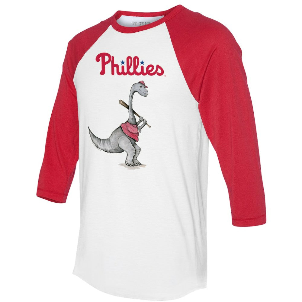 Philadelphia Phillies Tiny Turnip Women's Bronto 3/4-Sleeve Raglan T-Shirt - MLB