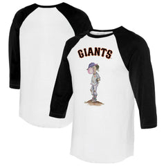 San Francisco Giants Tiny Turnip Women's Bubbles 3/4-Sleeve Raglan T-Shirt - MLB