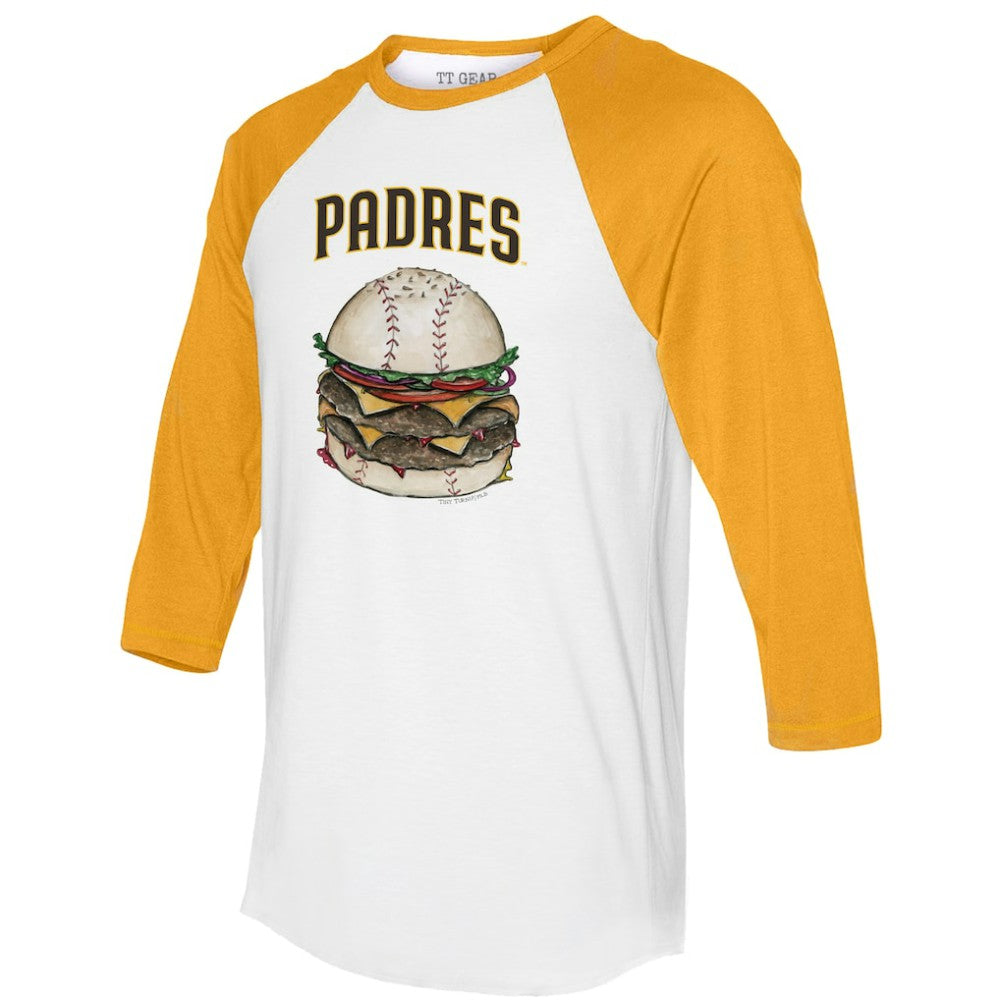 San Diego Padres Tiny Turnip Women's Burger 3/4-Sleeve Raglan T-Shirt - MLB