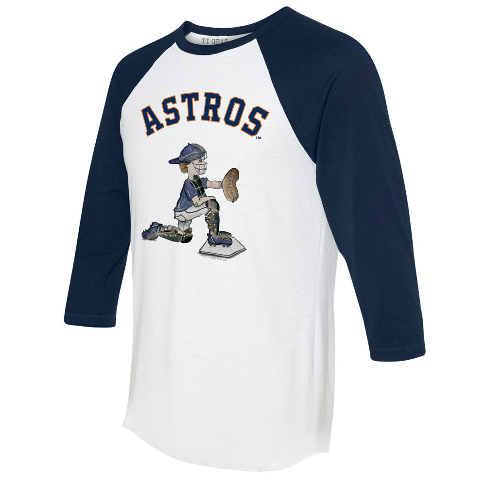 Houston Astros Tiny Turnip Women's Caleb 3/4-Sleeve Raglan T-Shirt - MLB